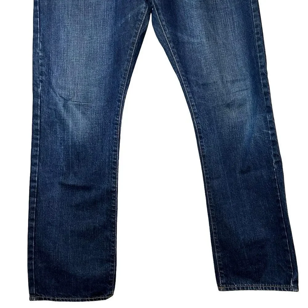 American Eagle Outfitters Men’s Slim Straight Jeans Dark Indigo Size 34X32